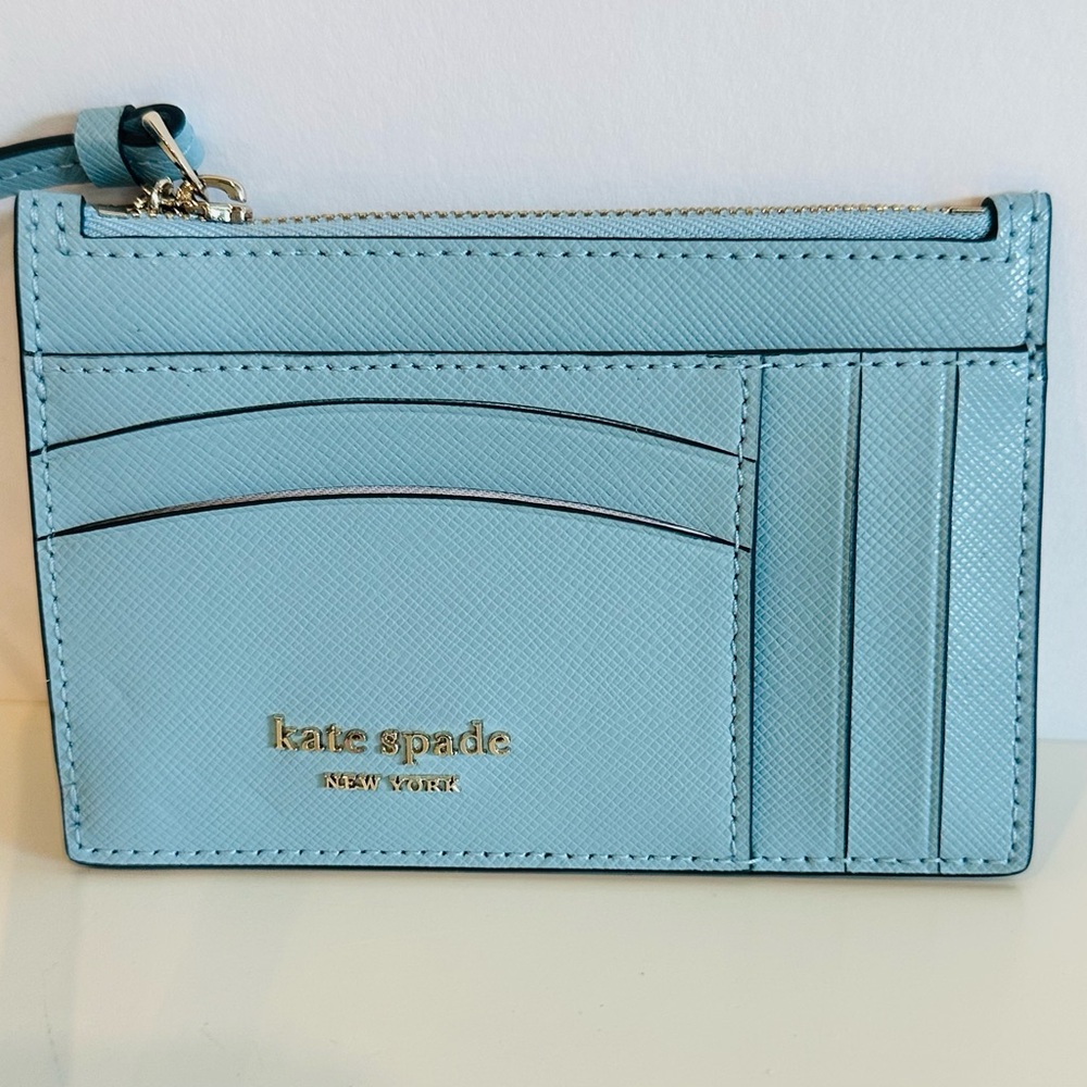 Kate Spade Blue Spencer Slim Crossbody Bag & Matching Wallet, New Without Tags - Picture 6 of 12